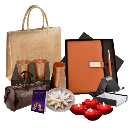 "Premium Corporate Diwali Gift Set with dry fruits"