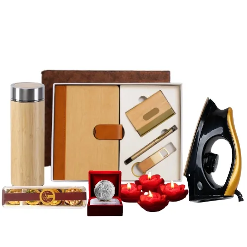 "Premium Corporate Diwali Gift Set with dry fruits"