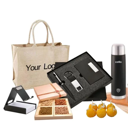 "Premium Corporate Diwali Gift Set with dry fruits"