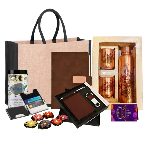 "Premium Corporate Diwali Gift Set with dry fruits"