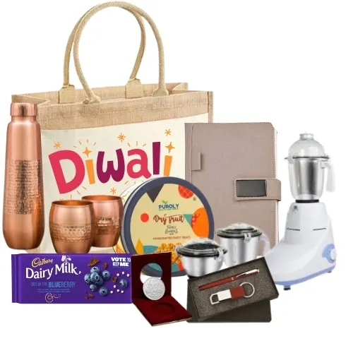 "Premium Corporate Diwali Gift Set with dry fruits"