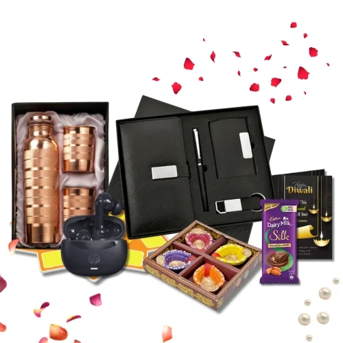 "Premium Corporate Diwali Gift Set with dry fruits"