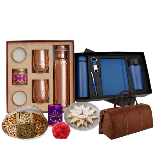 "Premium Corporate Diwali Gift Set with dry fruits"