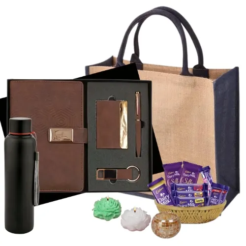 "Premium Corporate Diwali Gift Set with dry fruits"