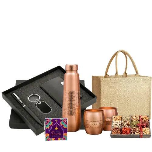 "Premium Corporate Diwali Gift Set with dry fruits"