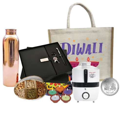 "Premium Corporate Diwali Gift Set with dry fruits"