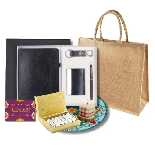 "Premium Corporate Diwali Gift Set with dry fruits"