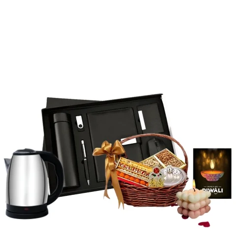 "Premium Corporate Diwali Gift Set with dry fruits"