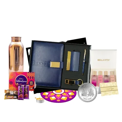 "Premium Corporate Diwali Gift Set with dry fruits"