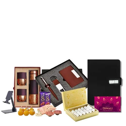 "Premium Corporate Diwali Gift Set with dry fruits"