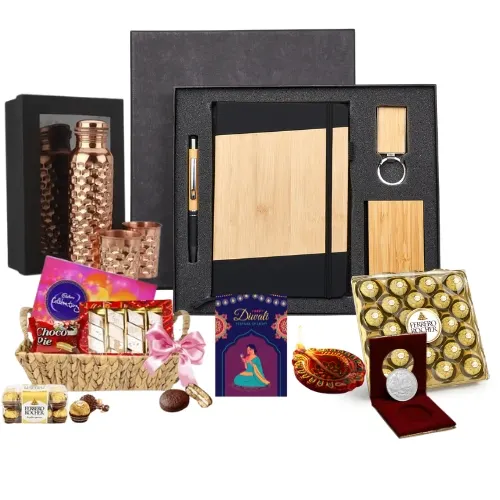 "Premium Corporate Diwali Gift Set with dry fruits"