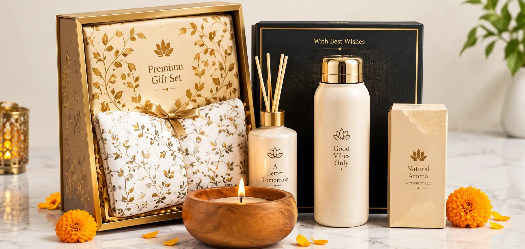 Premium corporate gift set for Diwali