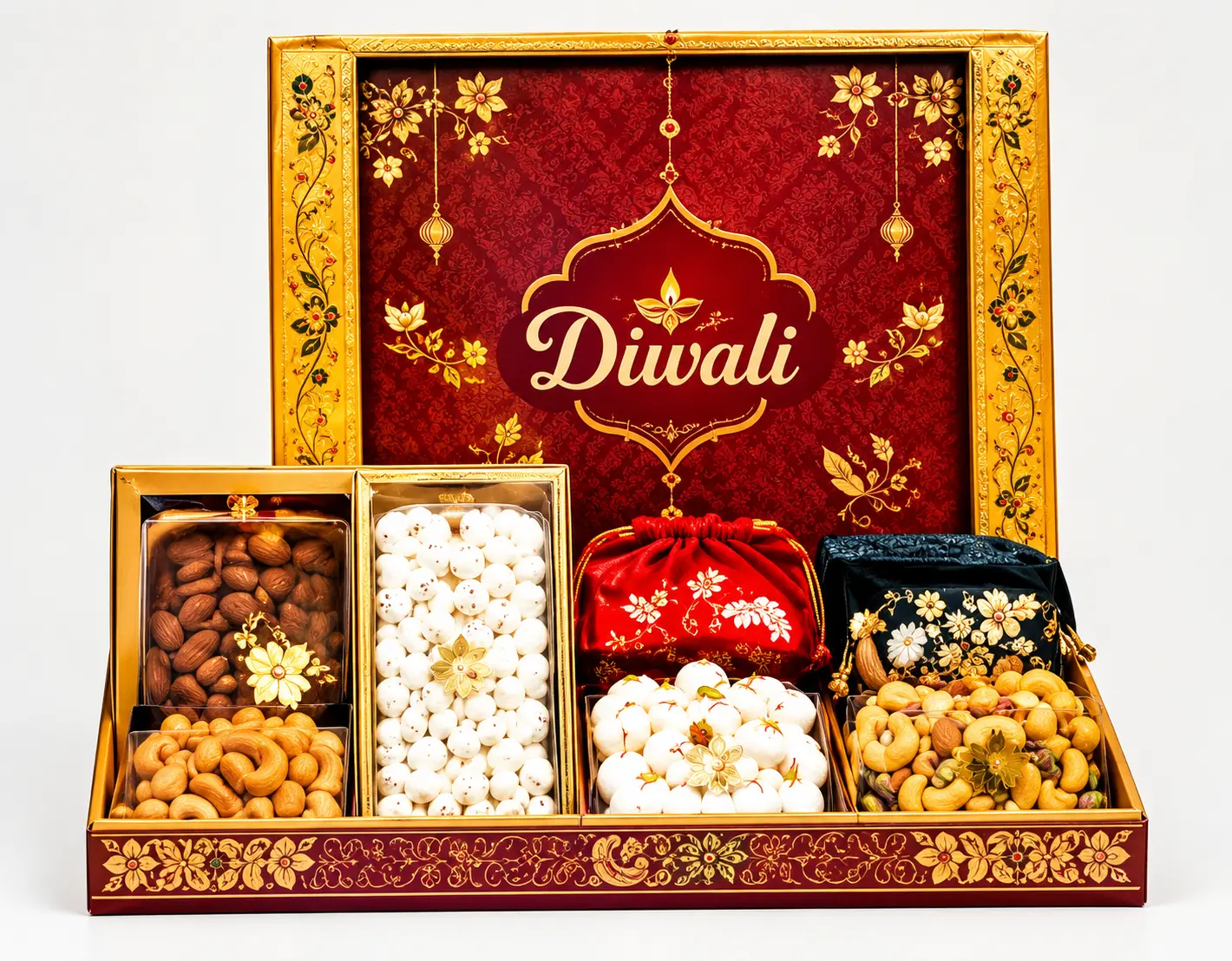 Luxury Diwali gift hamper with premium packaging